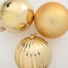 Ensemble de Boules de Noël XXL 3 pc Doré Plastique 628104628104