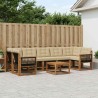 Ensemble de canapés d'extérieur 8 pcs Naturel et Beige 628111628111