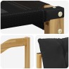 Ensemble de canapés d'extérieur 3 pcs Blanc et noir 628113628113