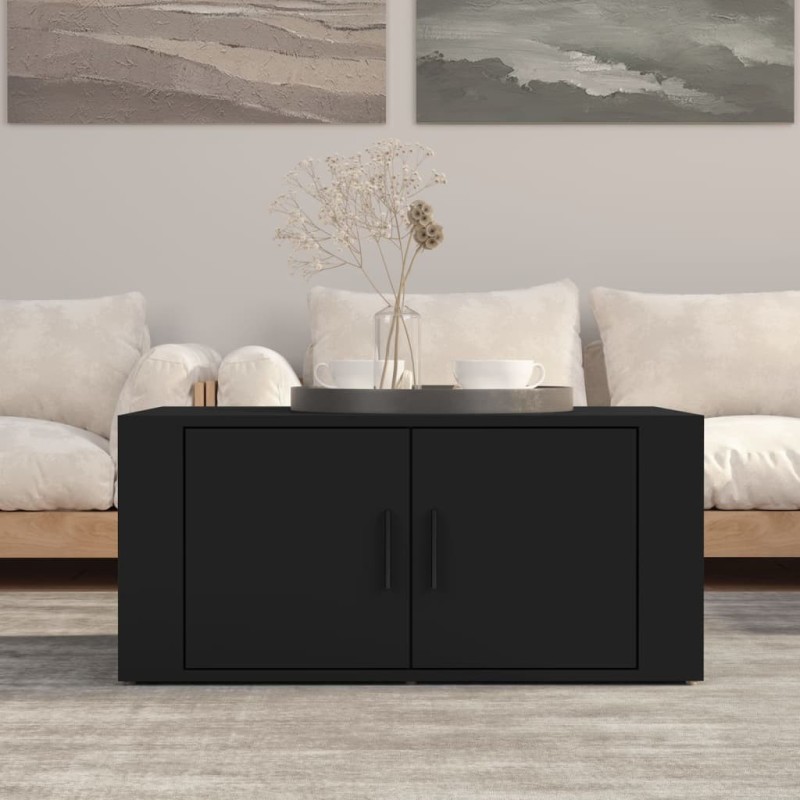 Table basse Noir 80x50x36 cm Bois d'ingénierie 628119628119