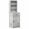 Ensemble de table de maquillage avec LED 3 pcs Gris béton 628128628128