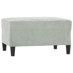 Ensemble de canapés 3 pcs avec coussins Gris clair Velours 628139628139