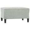 Ensemble de canapés 3 pcs avec coussins Gris clair Velours 628139628139