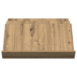 Étagère à magazines Chêne artisanal 65 x 53 x 28,5 cm 628148628148