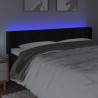 Tête de lit à LED Noir 203x16x78/88 cm Velours 628152628152