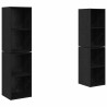 Ensemble meuble TV 4 pcs Chêne noir 37 x 37 x 72 cm 628154628154