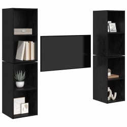 Ensemble meuble TV 4 pcs Chêne noir 37 x 37 x 72 cm 628154628154