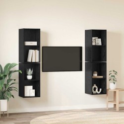 Ensemble meuble TV 4 pcs Chêne noir 37 x 37 x 72 cm 628154628154