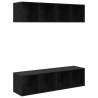 Ensemble meuble TV 4 pcs Chêne noir 37 x 37 x 72 cm 628158628158