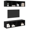 Ensemble meuble TV 4 pcs Chêne noir 37 x 37 x 72 cm 628158628158