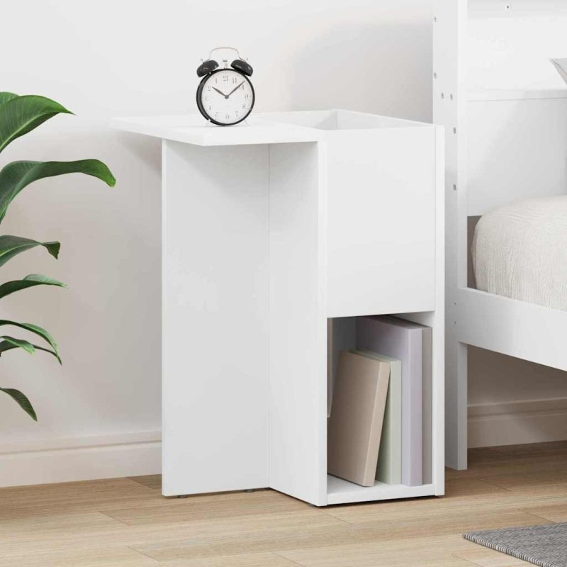 Table d'appoint Blanc 35 x 40 x 55 cm Bois d'ingénierie 628168628168