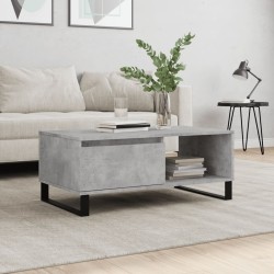 Table basse Gris béton 90x50x36,5 cm Bois d'ingénierie 628172628172