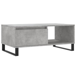Table basse Gris béton 90x50x36,5 cm Bois d'ingénierie 628172628172