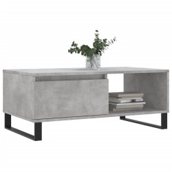 Table basse Gris béton 90x50x36,5 cm Bois d'ingénierie 628172628172