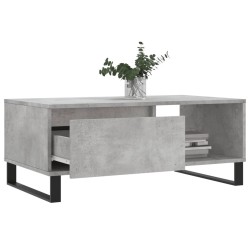 Table basse Gris béton 90x50x36,5 cm Bois d'ingénierie 628172628172