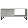 Table basse Gris béton 90x50x36,5 cm Bois d'ingénierie 628172628172