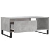 Table basse Gris béton 90x50x36,5 cm Bois d'ingénierie 628172628172