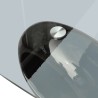 Table basse avec dessus de table en verre ovale Noir brillant  628176628176