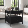 Table basse avec LED Infinity noir 50x50x51 cm 628177628177