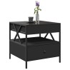 Table basse avec LED Infinity noir 50x50x51 cm 628177628177