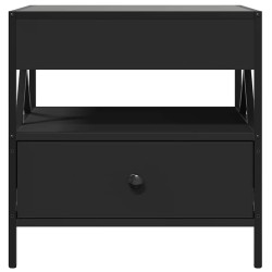 Table basse avec LED Infinity noir 50x50x51 cm 628177628177