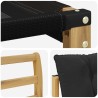 Ensemble de canapés d'extérieur 3 pcs Blanc et noir 628180628180