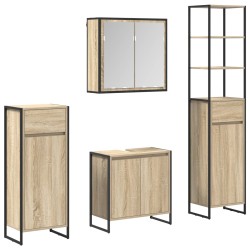 Ensemble de mobilier de salle de bain avec tiroir Chêne Sonoma 628182628182