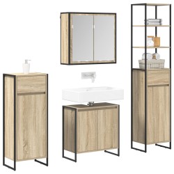Ensemble de mobilier de salle de bain avec tiroir Chêne Sonoma 628182628182