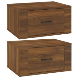 Tables de chevet murales 2 pcs Chêne marron 50x36x25 cm 628185628185