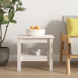 Table basse blanche 45 x 45 x 40 cm Bois de pin massif 628186628186