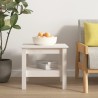 Table basse blanche 45 x 45 x 40 cm Bois de pin massif 628186628186