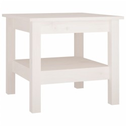 Table basse blanche 45 x 45 x 40 cm Bois de pin massif 628186628186