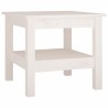 Table basse blanche 45 x 45 x 40 cm Bois de pin massif 628186628186