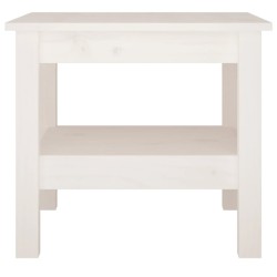 Table basse blanche 45 x 45 x 40 cm Bois de pin massif 628186628186