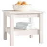 Table basse blanche 45 x 45 x 40 cm Bois de pin massif 628186628186