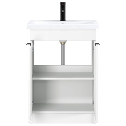 Ensemble de mobilier de salle de bain Blanc 56 x 37,5 x 81 cm 628189628189