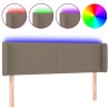 Tête de lit à LED Taupe 147x16x78/88 cm Tissu 628190628190