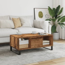Table basse vieux bois 90x50x36,5 cm bois d'ingénierie 628192628192