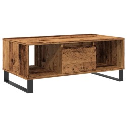 Table basse vieux bois 90x50x36,5 cm bois d'ingénierie 628192628192