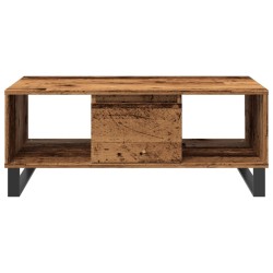 Table basse vieux bois 90x50x36,5 cm bois d'ingénierie 628192628192