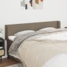 Tête de lit avec oreilles Taupe 203x16x78/88 cm Tissu 628197628197
