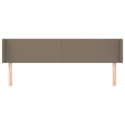 Tête de lit avec oreilles Taupe 203x16x78/88 cm Tissu 628197628197