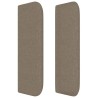 Tête de lit avec oreilles Taupe 203x16x78/88 cm Tissu 628197628197