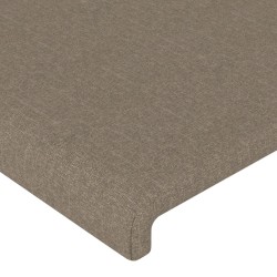 Tête de lit avec oreilles Taupe 203x16x78/88 cm Tissu 628197628197