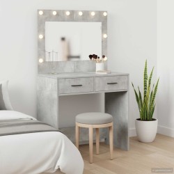 Table de Toilette avec tiroir Gris béton 78,5 x 41 x 135 cm 628199628199