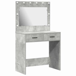Table de Toilette avec tiroir Gris béton 78,5 x 41 x 135 cm 628199628199