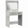 Table de Toilette avec tiroir Gris béton 78,5 x 41 x 135 cm 628199628199