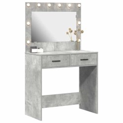 Table de Toilette avec tiroir Gris béton 78,5 x 41 x 135 cm 628199628199