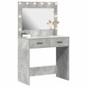 Table de Toilette avec tiroir Gris béton 78,5 x 41 x 135 cm 628199628199