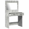 Table de Toilette avec tiroir Gris béton 78,5 x 41 x 135 cm 628199628199